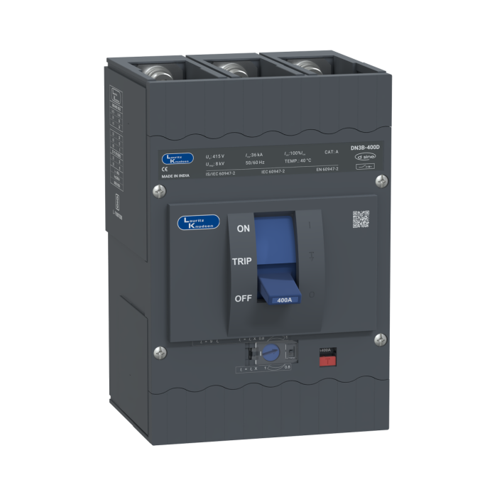 CM98401OOROOG Lauritz Knudsen MCCB dsine DN3B - 400 A, 3 Pole, 36 kA, Thermal-Magnetic Release
