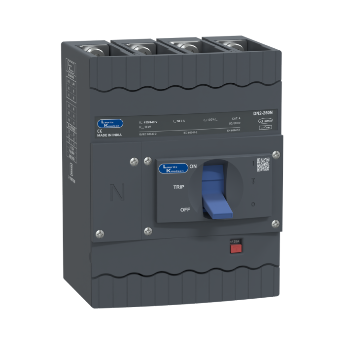 CM92105OOL1OG Lauritz Knudsen MCCB dsine DN2 - 125 A, 4 Pole, 50 kA, Thermal-Magnetic Release
