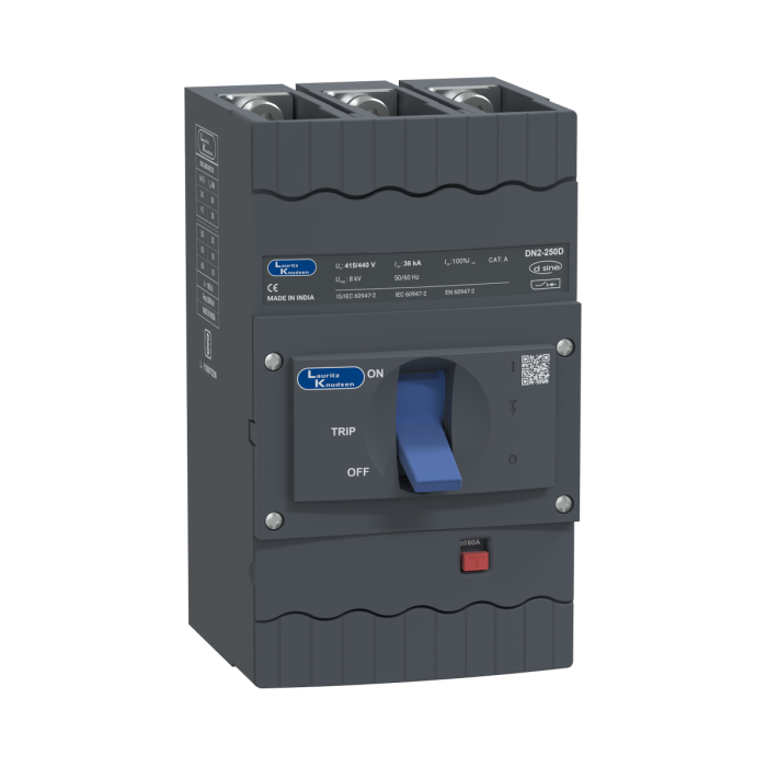 CM92074OOOOX1 Lauritz Knudsen MCCB dsine DN2 - 160 A, 3 Pole, 36 kA, Microprocessor Release MTX1.0