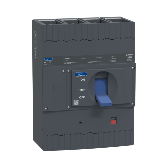 CM96111OOOOX1 Lauritz Knudsen MCCB dsine DN4 - 800 A, 4 Pole, 50 kA, Microprocessor Release MTX1.0