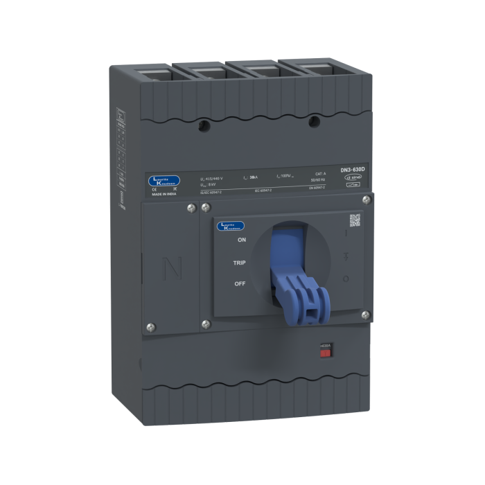 CM93007OOOOAG Lauritz Knudsen MCCB dsine DN3 - 630 A, 4 Pole, 36 kA, Microprocessor Release MTX2.0