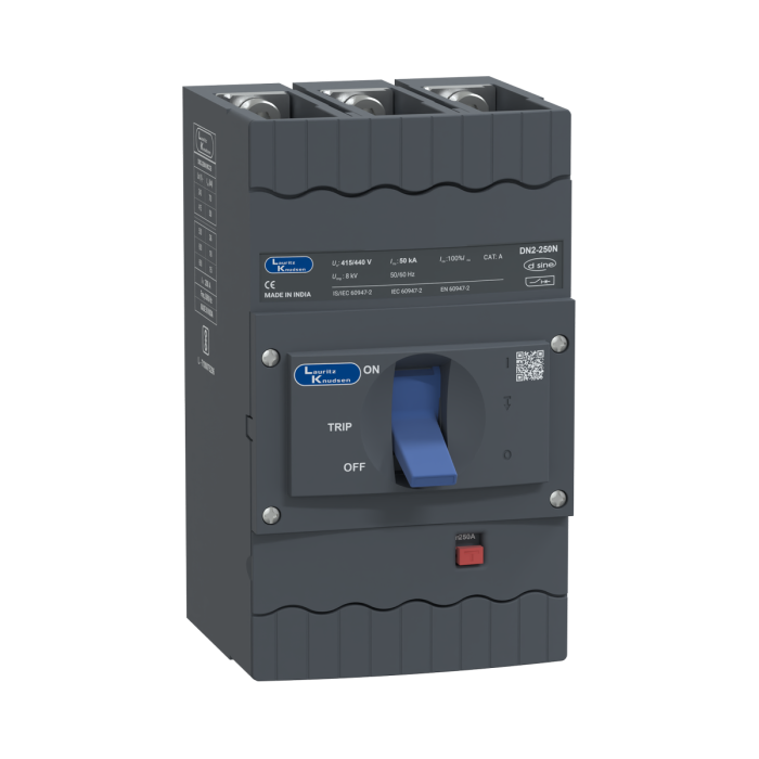 CM92055OOOOAG Lauritz Knudsen MCCB dsine DN2 - 250 A, 3 Pole, 50 kA, Microprocessor Release MTX2.0